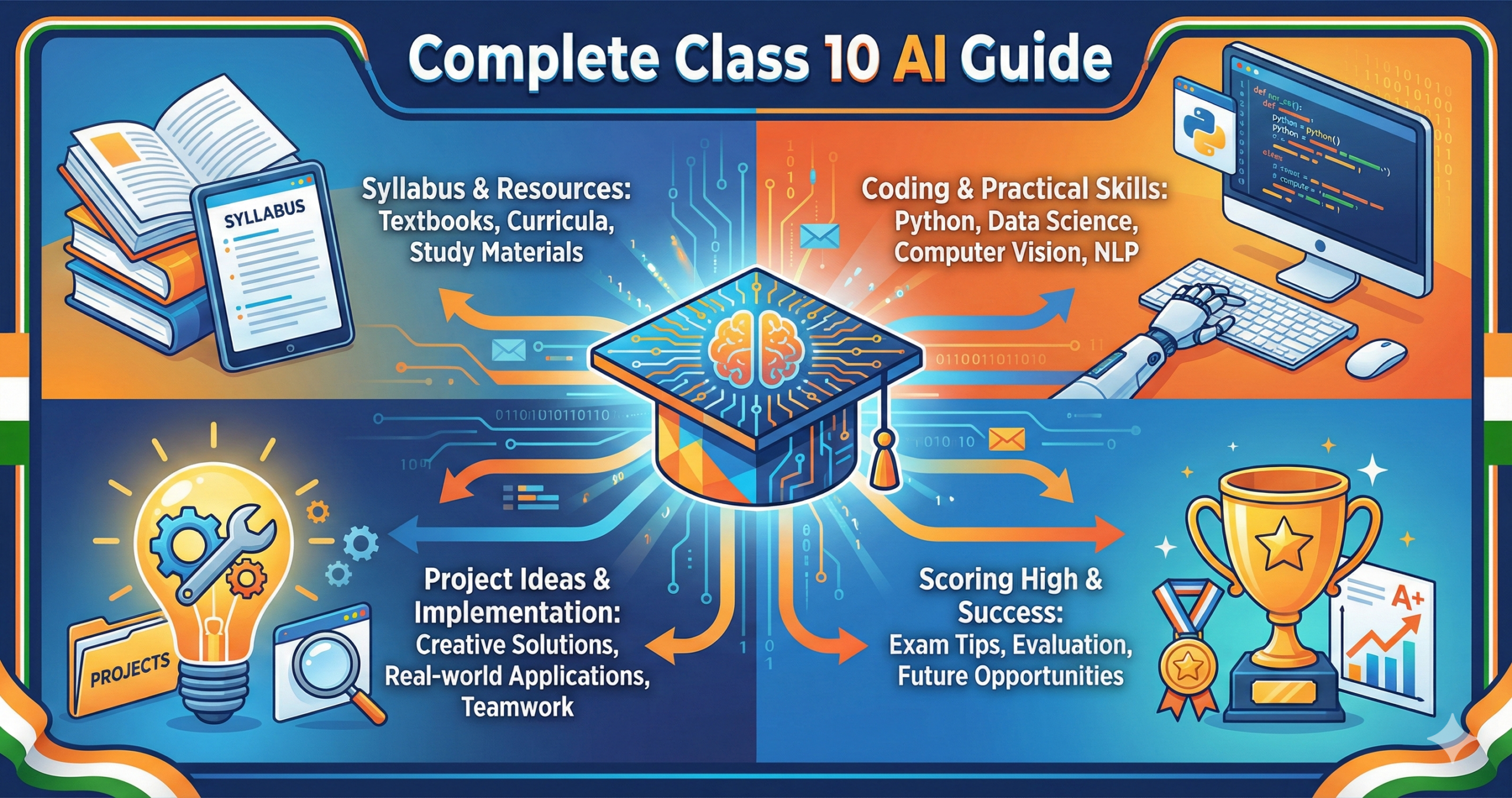 class 10 ai cbse complete survival guide showing syllabus exam pattern and scoring strategy for 2026