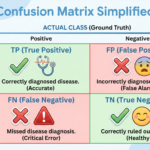 Confusion matrix class 10 CBSE AI students diagram showing TP TN FP FN