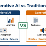 Generative AI vs Traditional AI key differences comparison CBSE Class 12
